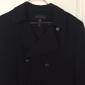 Trench Coat, Full Length Black with Lining
